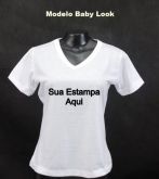Camiseta Branca em poliéster