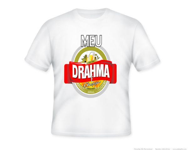 Camiseta Branca em poliéster