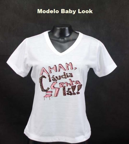 Camiseta Branca em poliéster