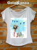 Camiseta Branca em poliéster
